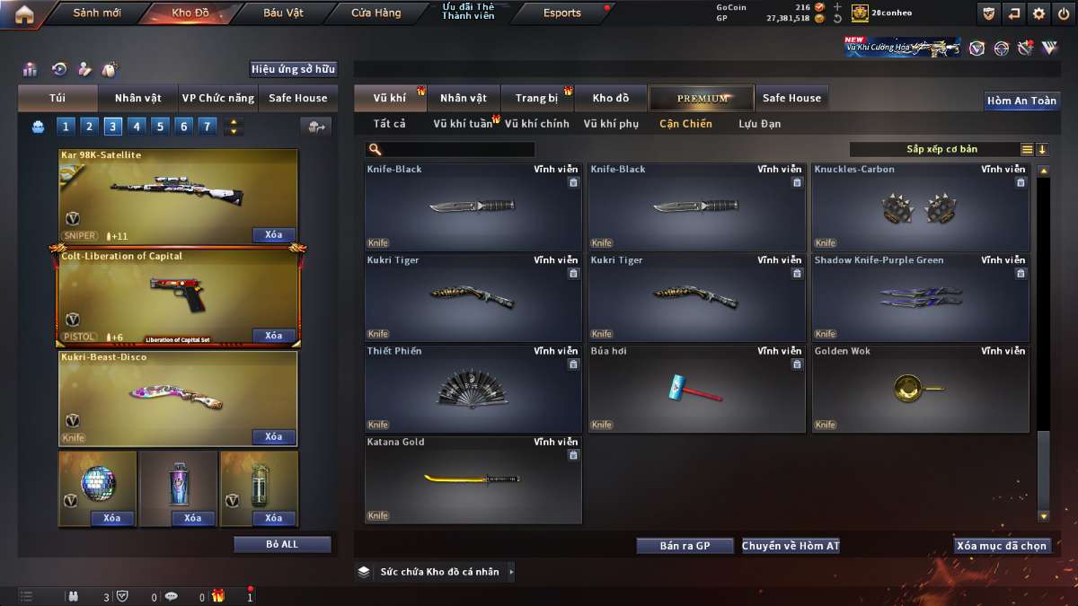 shop acc cf uy tin gia re